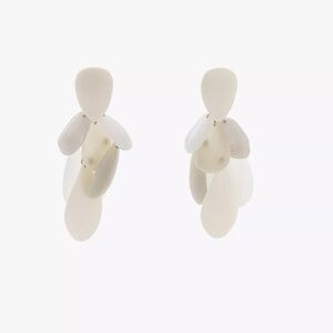 Zara NWT resin piece earrings 4736/216
